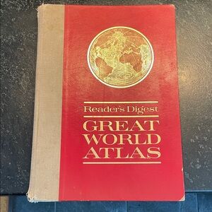 "Great World Atlas," Reader's Digest 1963 1st. Ed. Hardcover Book